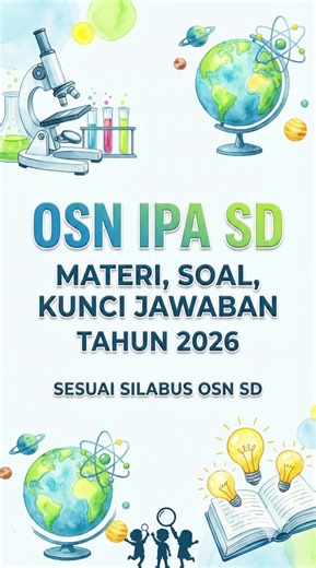 Bank Soal OSN IPA SD Lengkap — Tinggal Download & Langsung Latihan Tidak perlu lagi mencari soal di banyak sumber. Semua sudah dirangkum dalam satu file PDF yang sistematis dan siap digunakan. ✅ Banyak soal latihan OSN ✅ Variasi tingkat kesulitan ✅ Kunci jawaban tersedia ✅ Cocok untuk pembinaan maupun latihan mandiri Praktis untuk guru, bimbingan belajar, maupun orang tua. #OSN #osnsd #osnipa #kelas5 #sd