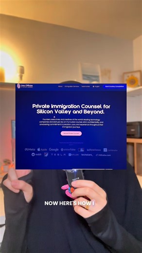 Website Design for Immigration Law Private Counsel