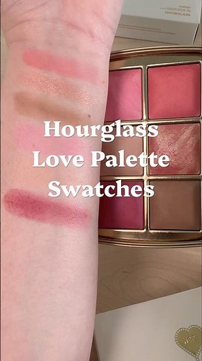 Hourglass Love Palette Swatches ❤️ #makeup #beauty #hourglasscosmetics