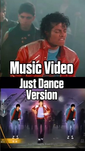 Beat It - Micheal Jackson Just Dance Version Comparison #michaeljackson #thriller #ubisoft #shorts