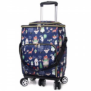 [Hot Item] Collapsible Frozen Trolley Bag Travel Cooler Ice Box with Wheel