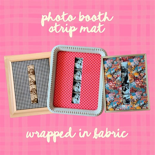 Photo Booth Strip Mat Wrapped in Fabric - Handmade!! - Etsy