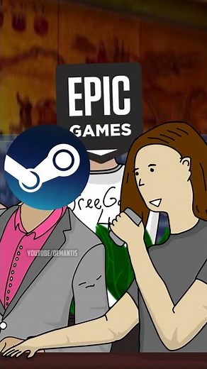 Steam VS. Epic Games Store #shorts