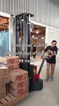 #hand stacker electric 1.5 ton 4.5 mtr