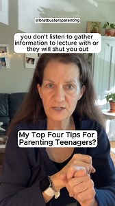 Here’s my top four tips for parenting teenagers. 1️⃣ Listen to understand and show empathy; don’t listen to gather information to lecture with. If you do lecture, they will shut you out and not tell you anything. Also, if they want your advice they will ask for it. 2️⃣ Negotiate pretty much everything. You're their leader from up to about 12 and then you want to start handing over some of the leadership to them. 3️⃣ Don't sweat the small stuff, save your energy for the big stuff. 4️⃣Don't levera