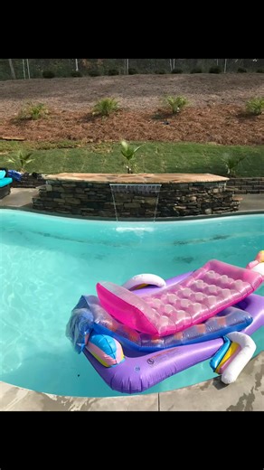 sheer descent waterfall #construction #pool #waterfall #atlanta #Georgia | Pool And Outdoor Solutions