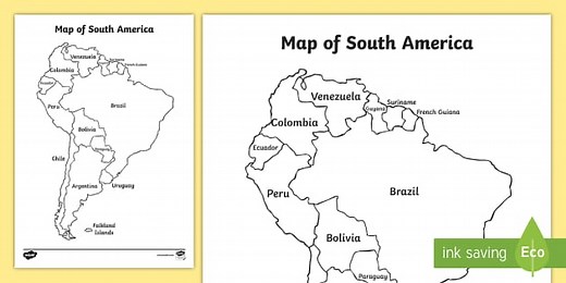 South American Map Activity