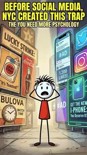 “How Madison Avenue in NYC Invented the ‘Never Enough’ Psychology”🤭📈 #MoneyPsychology #newyork