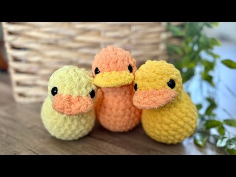 Free Rubber Ducky Crochet Tutorial | Beginner Friendly | No Sew 🧶