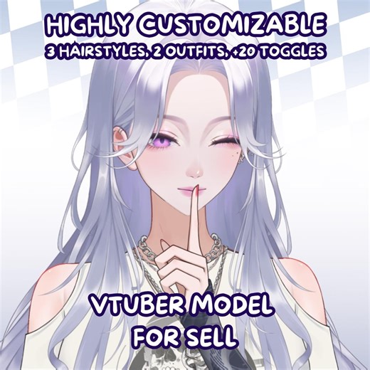 LIVE 2D Model Cool Girl Vtuber Model for Sell [premade Vtuber Model/youtube Twitch Stream/fully Rigged/ready to Use/vtube Studio] - Etsy