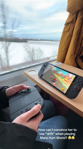 Convincing Her to Use Drift in Mario Kart World