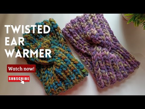 Crochet Twisted Ear Warmer ❄️🍁 || Easy Tutorial || For Absolute Beginners