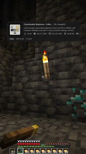 FULLBRIGHT MOD DO MINECRAFT