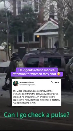 Replying to @Corruption Tracker Couldn’t agree more 💔 Witnesses say a doctor was at the scene and tried to help the woman who had been shot, but ICE agents refused to let him through. Around 10-15 minutes later, an ambulance arrived but was blocked by ICE vehicles occupying the street - FOX 9 Minnesota reports #minnesota #minneapolis #breakingnews #iceraids #politicalnews