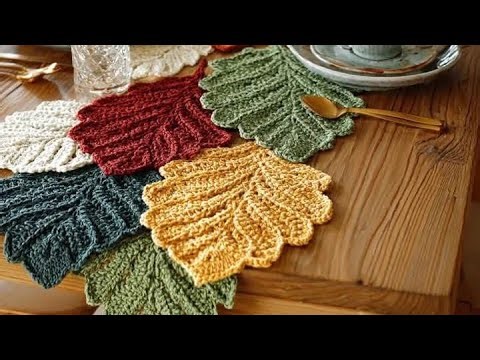 How to Crochet Autumn Leaves | Fall table decor | Fall leaves Thanksgiving Decor 🍂🍃 November 9, 2025