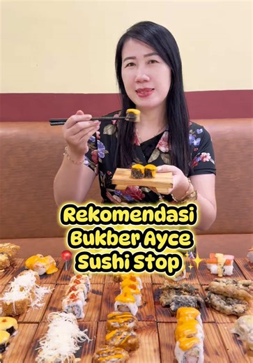 Promo hemat Sushi Stop hanya di Tik Tok ✨🎊 Caranya: 1. Klik tag lokasi aku lalu pilih voucher yang kalian inginkan ✅ 2. Lakukan pembayaran ✅ 3. Tukarkan voucher ke outlet Sushi Stop terdekat ✅ Ayo ke Sushi Stop ✅ #jelajahbosslang #makanbarengbosslang #sushistop #promotiktok #rayapenuhrasa