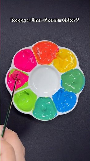 Create 9 colors from 4 primary colors #lunacolor #mixingcolors #shots