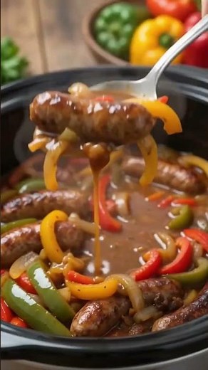 Italian Sausage With Peppers and Onions Crockpot