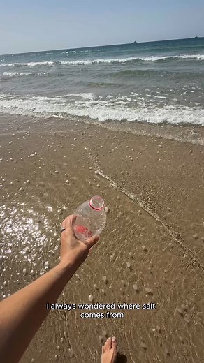 48K views · 6K reactions | How I Turned Sea Water into Cooking Salt So, now I never have to wonder where salt comes from again…because I finally took an empty water bottle to the beach and tried making it myself. And now, it’s safe to say that I’m probably never going to have to buy salt again, and neither should you!  | Growithjessie | Facebook