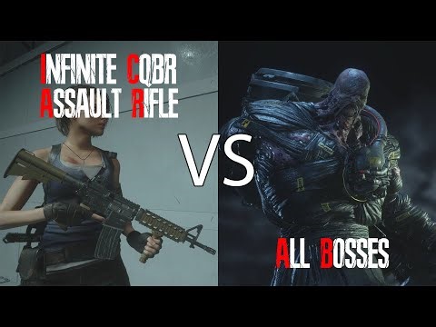 Infinite CQBR Assault Rifle vs All Bosses (Inferno) | Resident Evil 3 Remake