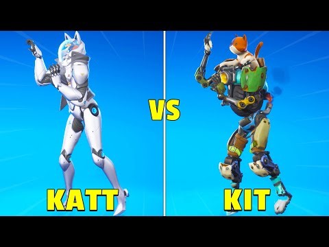 *NEW* KATT vs KIT in Fortnite Dance Battle! (Paws & Claws)