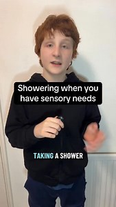 Sensory processing issues and showering often don’t mix. Ever wondered why? #neurodivergent #sensory #autistic | Comfa- Sensory Clothing With Built-In Popits