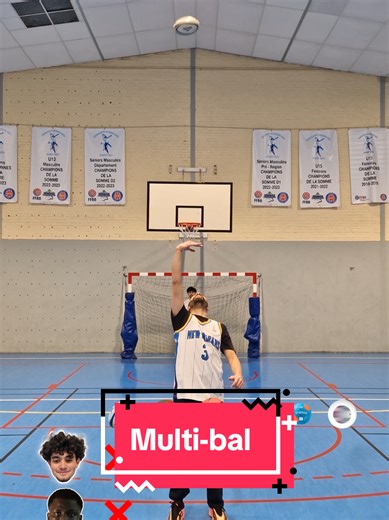 The multi-ball shot vintage paul jersey #basketballchallenge #multiballchallenge #multiball