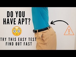 Test For Anterior Pelvic Tilt (Easy Self Test)