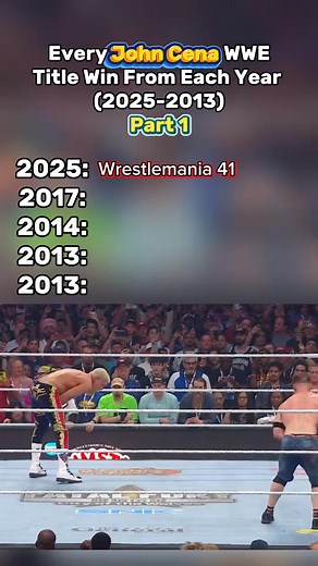 149K views · 3.9K reactions | Every John Cena WWE Title Win From Each Year (2025-2013) | Daily WWE Update | Facebook