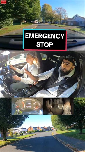 Spot the Serious Fault in the Emergency Stop | Driving Lessons Tips