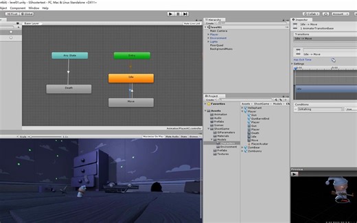 Unity官方经典案例_生存射击游戏教程03SurvivalShooterTutorial__添加刚体碰撞器