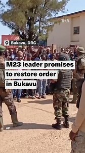 M23 leader promises to restore order in Bukavu An M23 leader, surrounded by armed rebel fighters, promised to restore order to eastern DRC’s second largest city after the Rwanda-backed group entered the central part of Bukavu Sunday morning. Bernard Maheshe Byamungu, who is on the UN Security Council sanctions list for human rights abuses, including extrajudicial executions, said that DRC citizens had been living in a “jungle” as he stood in front of the South Kivu governor's office. “It’s been 