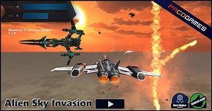 Alien Sky Invasion - Graj online za darmo na PacoGames.com!