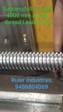 ACME thread 4000 mm length Leadscrew manufacturing