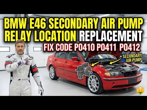 BMW E46 Secondary Air Pump Relay Location | Fix P0410, P0411,Secondary Air Injection System Errors