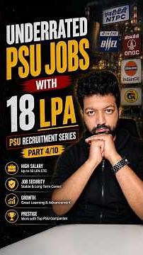 3 Underrated PSU Jobs through GATE 2027 (PSU Recruitment Series 4/10)
