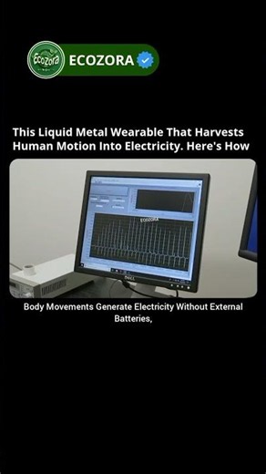 This Liquid Metal Wearable Generates Electricity ⚡ #wearabletech #energy #science #virel