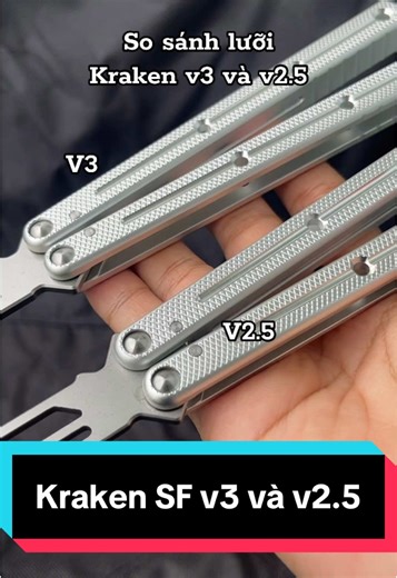 Kraken v3 và v2.5 #balisong #csgostore #kraken #krakenv3