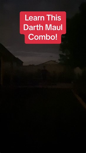 Darth Maul Lightsaber Combo Tutorial #darthmaul #lightsabertutorial #lightsabertricks #clonewars #ahsokavsmaul