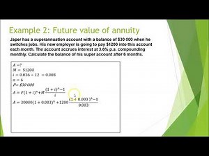 Solving problems using annuities
