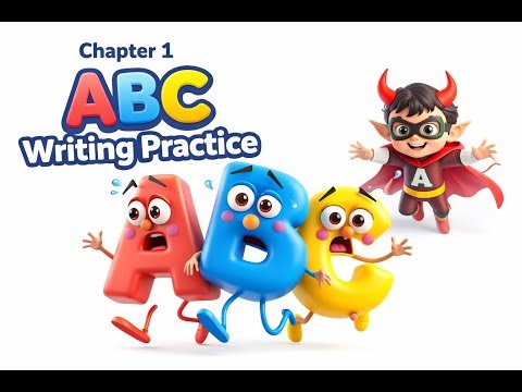 ABC Writing Practice for Kids Learn to Write Alphabet A to Z. #kidslearning #abcd