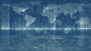 World map in digital environment - Free Stock Video