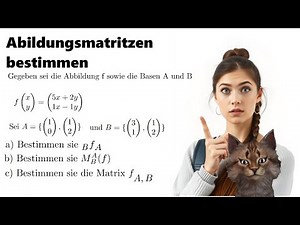 Calculate mapping matrix with transformation formula | Different bases explained simply!