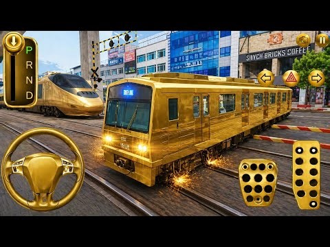 3d Driving Class Golden Metro Crash 🔥 High Speed Train vs Metro Gameplay | Gt-GaMeR