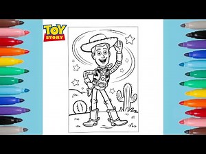 Woody the Cowboy Coloring Pages | Toy Story 🧸
