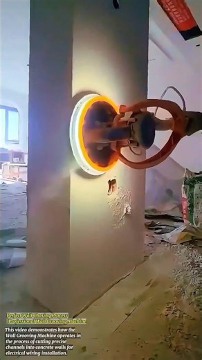 Perfect Wall Chasing Process | Professional Wall Grooving Machine