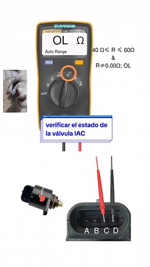 Cómo verificar el estado de una válvula IAC de 4 pines