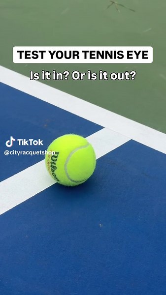 Quick tennis eye test! 👀🎾 Is this ball IN or OUT? Drop your guess in the comments before watching to the end! This is one of those calls that can make or break a point (and sometimes friendships 😅). Whether you're new to tennis or been playing for years, line calls keep us all on our toes. What's your take? Trust your instincts and let's see how sharp your tennis eye really is! #TennisQuiz #LineCall #TennisRules #TennisEye #SportsPuzzle #TennisChallenge #TennisEducation #CityRacquetShop #Tenn