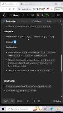 3840. House Robber V | Editorial | Leetcode #trending #dsa #contest #coding