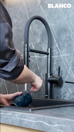 BLANCO UNIT-Etagon 500-U Sink, Kran Catris-S Flexo, Singolo XL Waste Management, Lato Soap Dispenser